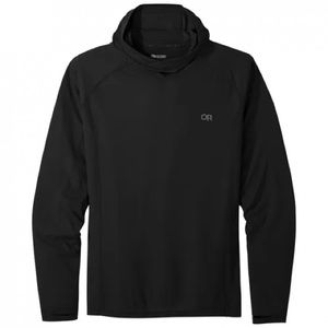 Outdoor Research Men’s Echo Hoodie, Size Small, Black,  Sun Shirt